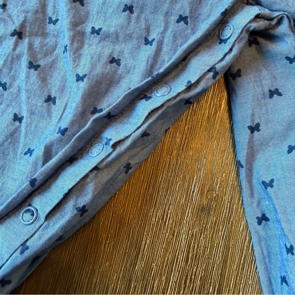 4/20$ Baby butterfly print overalls size 12 months - Picture 5 of 6